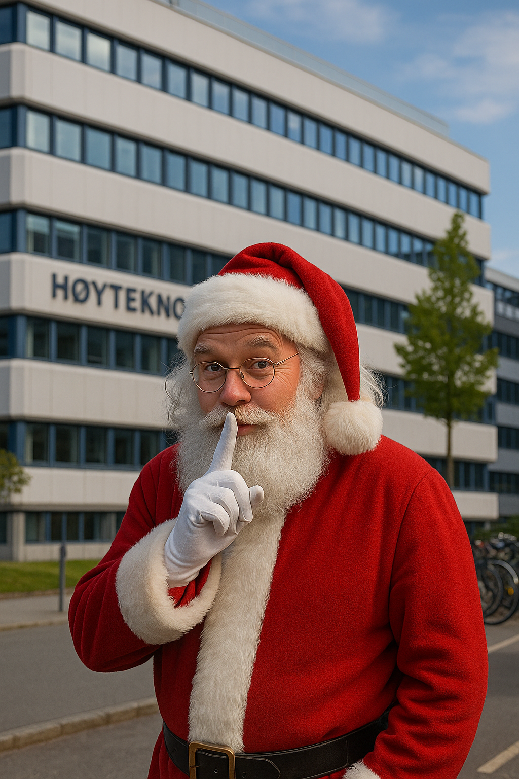 Nissen foran Høyteknologisenteret i Bergen